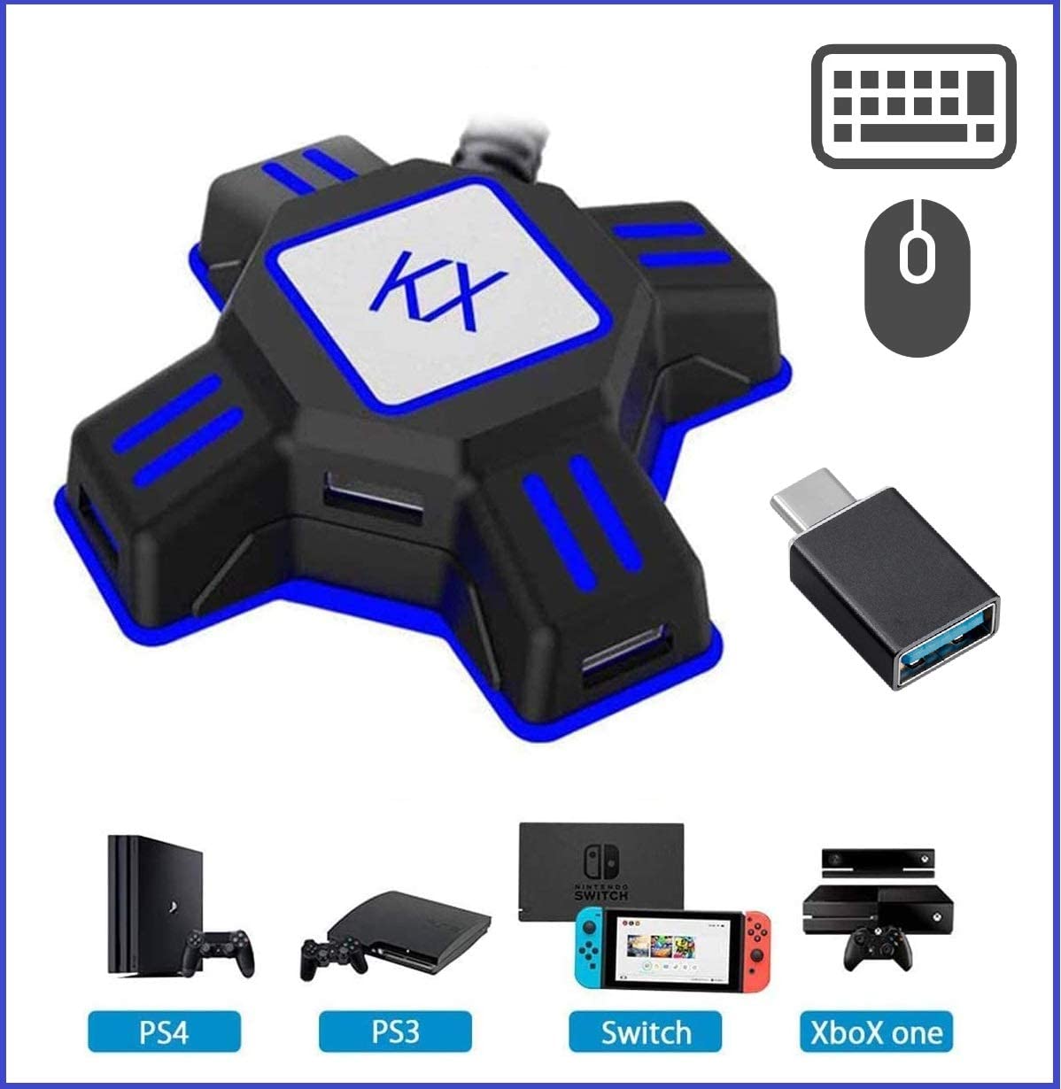Almach Fps キーボード マウス Usb Bluetooth 接続アダプター マウスコンバーター ゲーミング 変換 Nintendo Switch Ps4 Ps3 Xbox One 対応 伊豆の国市モール